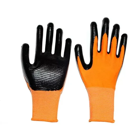 Latex Foam Coated Finger Reinforced Polyester Labor Safety Working Gloves