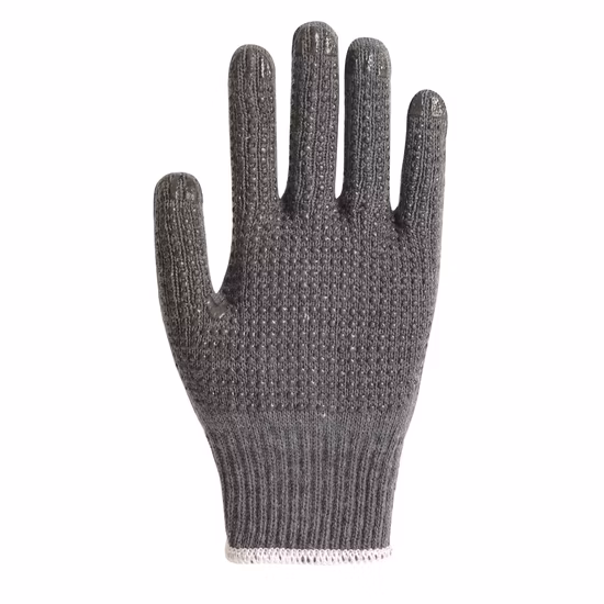 중국 도매 안전 작업 Guante 산업/건설 손 PVC/점선/점 면 니트 장갑